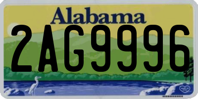 AL license plate 2AG9996