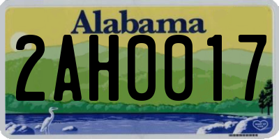 AL license plate 2AH0017