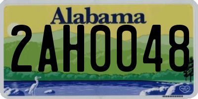 AL license plate 2AH0048