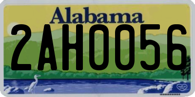 AL license plate 2AH0056