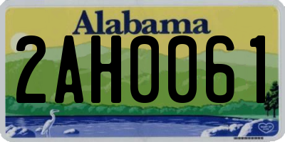 AL license plate 2AH0061