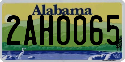 AL license plate 2AH0065