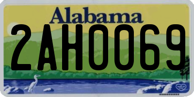 AL license plate 2AH0069