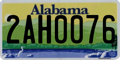 AL license plate 2AH0076