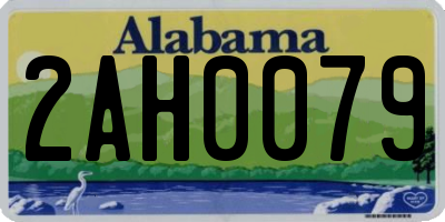 AL license plate 2AH0079
