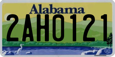 AL license plate 2AH0121