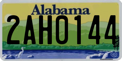 AL license plate 2AH0144