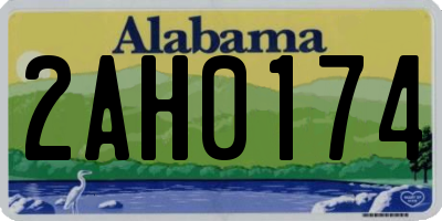 AL license plate 2AH0174