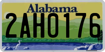 AL license plate 2AH0176