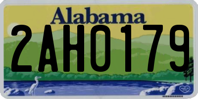 AL license plate 2AH0179