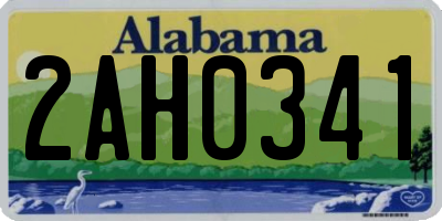 AL license plate 2AH0341
