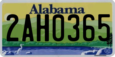 AL license plate 2AH0365