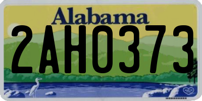 AL license plate 2AH0373