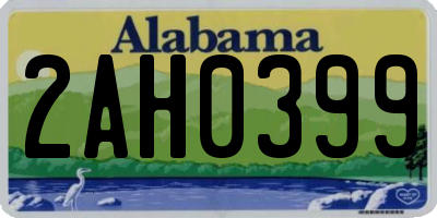 AL license plate 2AH0399