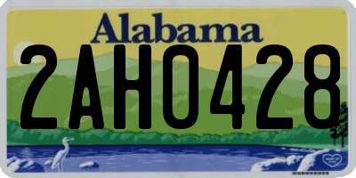 AL license plate 2AH0428