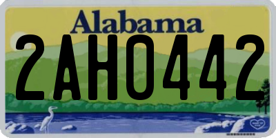 AL license plate 2AH0442