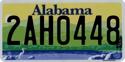 AL license plate 2AH0448