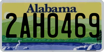 AL license plate 2AH0469