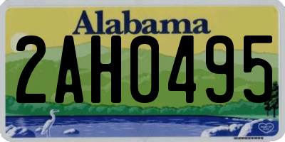 AL license plate 2AH0495