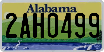 AL license plate 2AH0499
