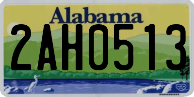 AL license plate 2AH0513