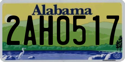 AL license plate 2AH0517