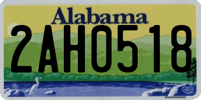 AL license plate 2AH0518