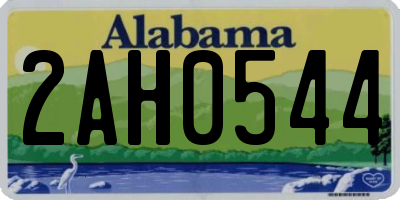 AL license plate 2AH0544
