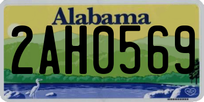 AL license plate 2AH0569