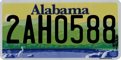 AL license plate 2AH0588