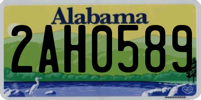 AL license plate 2AH0589
