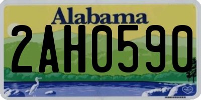 AL license plate 2AH0590