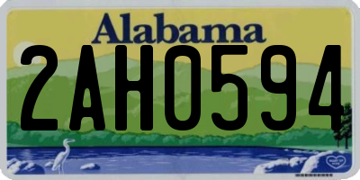 AL license plate 2AH0594