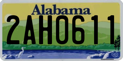 AL license plate 2AH0611