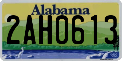 AL license plate 2AH0613