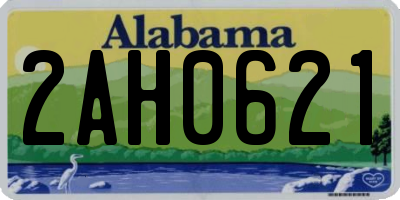 AL license plate 2AH0621