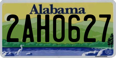AL license plate 2AH0627