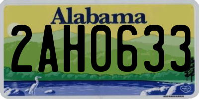 AL license plate 2AH0633