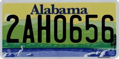 AL license plate 2AH0656