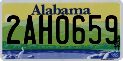 AL license plate 2AH0659