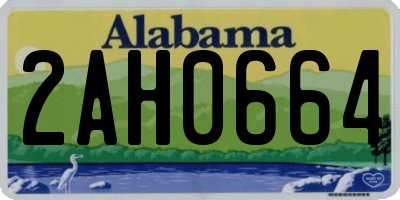 AL license plate 2AH0664