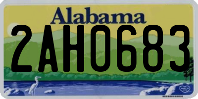 AL license plate 2AH0683