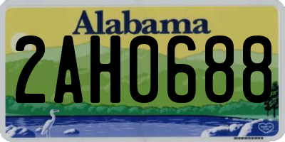 AL license plate 2AH0688