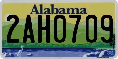 AL license plate 2AH0709