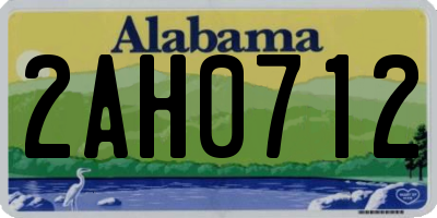 AL license plate 2AH0712