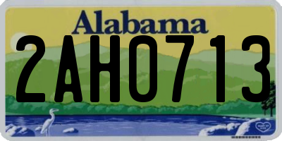 AL license plate 2AH0713