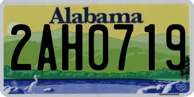AL license plate 2AH0719