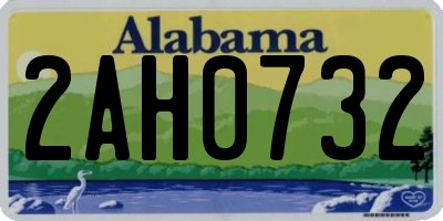 AL license plate 2AH0732