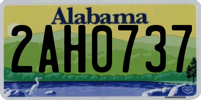 AL license plate 2AH0737