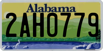 AL license plate 2AH0779